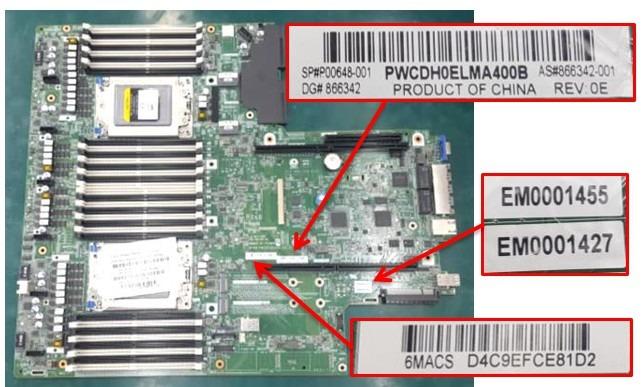 P00648-001 HPE DL385 Gen10 System I/O Board Dual SP3 AMD EPYC 7xx1/7xx2