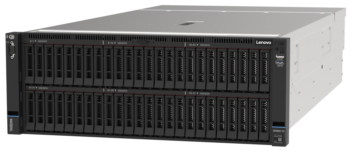 LEN-SR860-V3-4U Lenovo Thinksystem SR860 V3 4U 4-SOCKET Rack Server