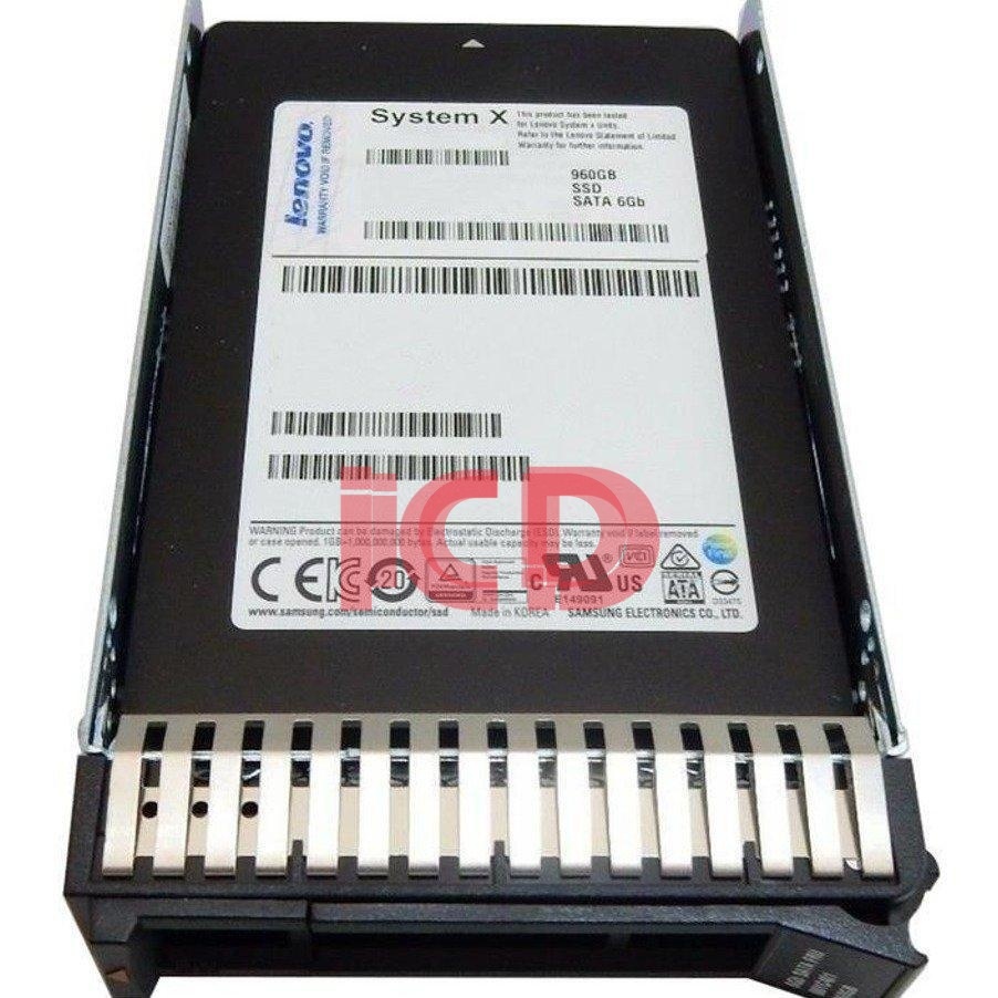 02JH879 4XB7A74955 Lenovo ThinkSystem DE Series 3.84TB 2.5' SSD w/Tray