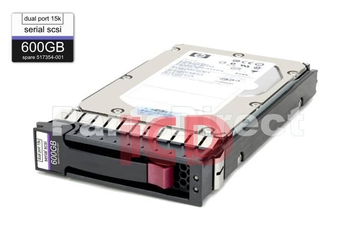 516828-S21 HP 600-GB 6G 15K 3.5 DP SAS HDD