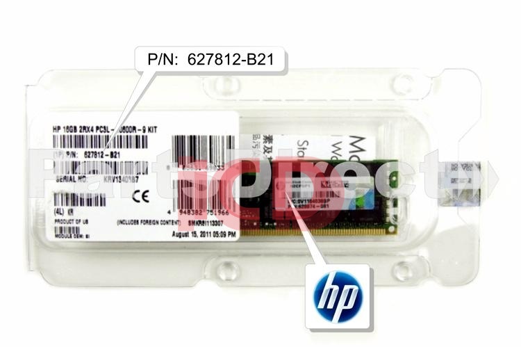 632204-001 HP 16-GB (1x16GB) LP SDRAM DIMM