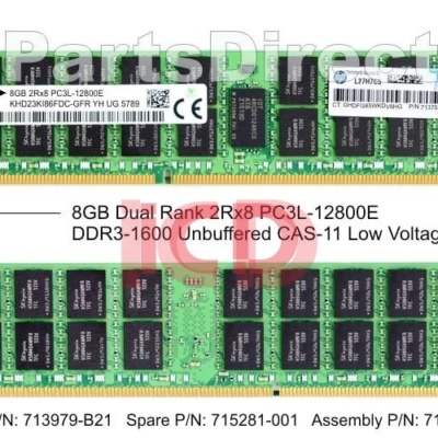 713979-B21 HP 8-GB (1x8GB) SDRAM DIMM