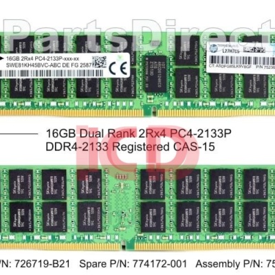 726719-B21 HP 16-GB (1x16GB) SDRAM DIMM