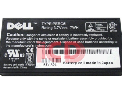 U8735 Dell PE PERC 5/i 6/i H700 3.7V RAID Controller Battery