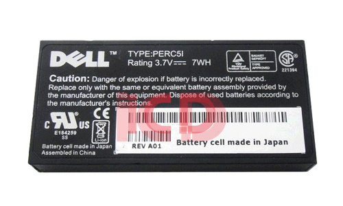 312-0448 Dell PE PERC 5/i 6/i H700 3.7V RAID Battery