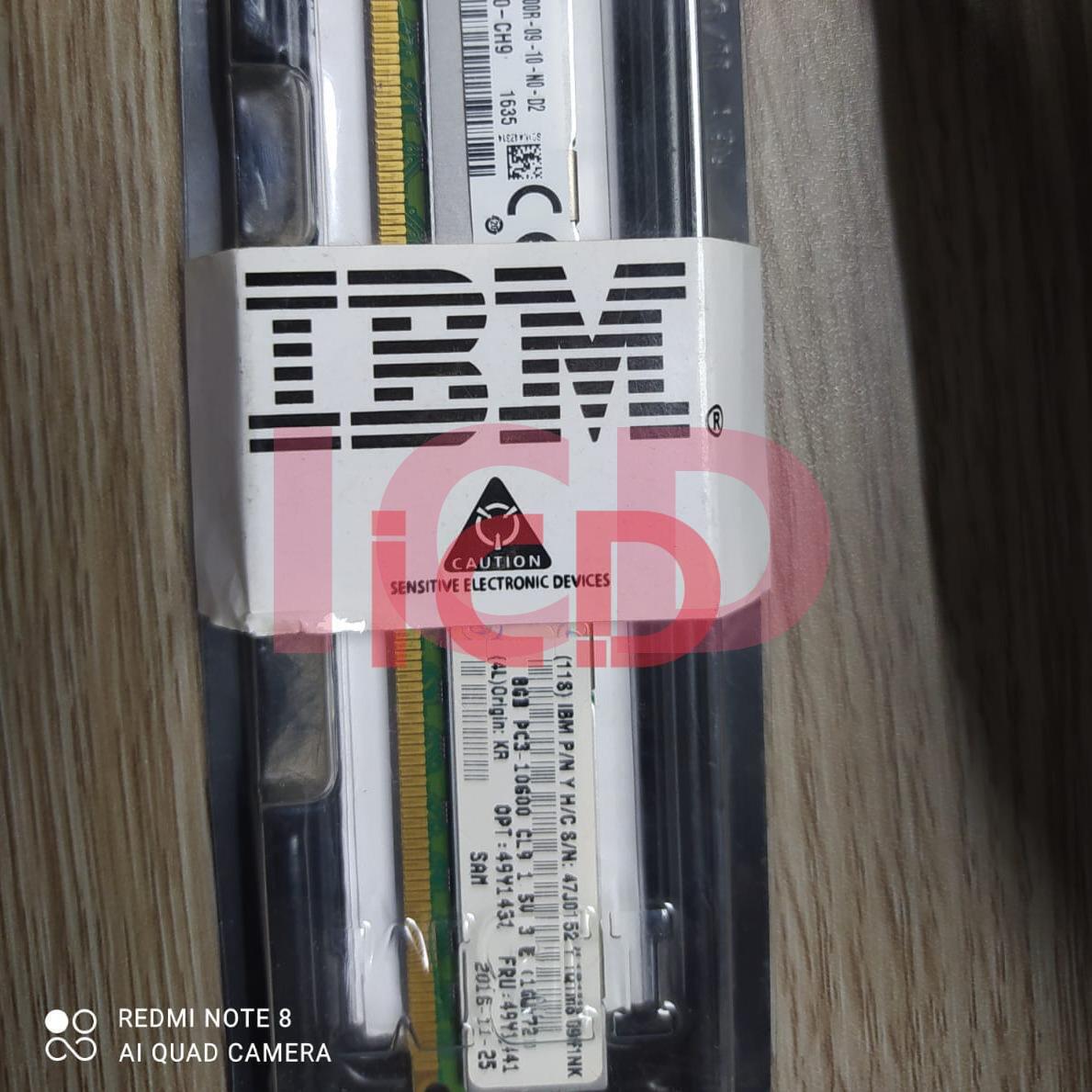 49Y1441 IBM 8-GB 2Rx4 PC3L-10600 Memory Module