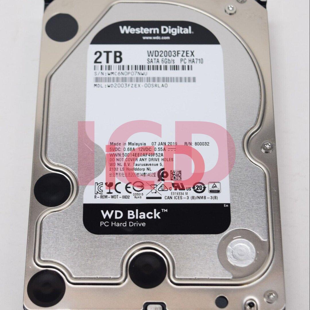 Western Digital WD Black 2TB 64MB Cache 6Gb/s 7200rpm 3.5" SATA