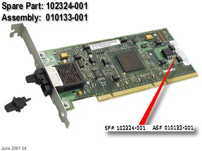 102324-001 HP NC6134 Gigabit NIC 64 PC