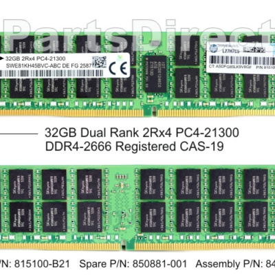 815100-S21 HP 32-GB (1x32GB) SDRAM DIMM