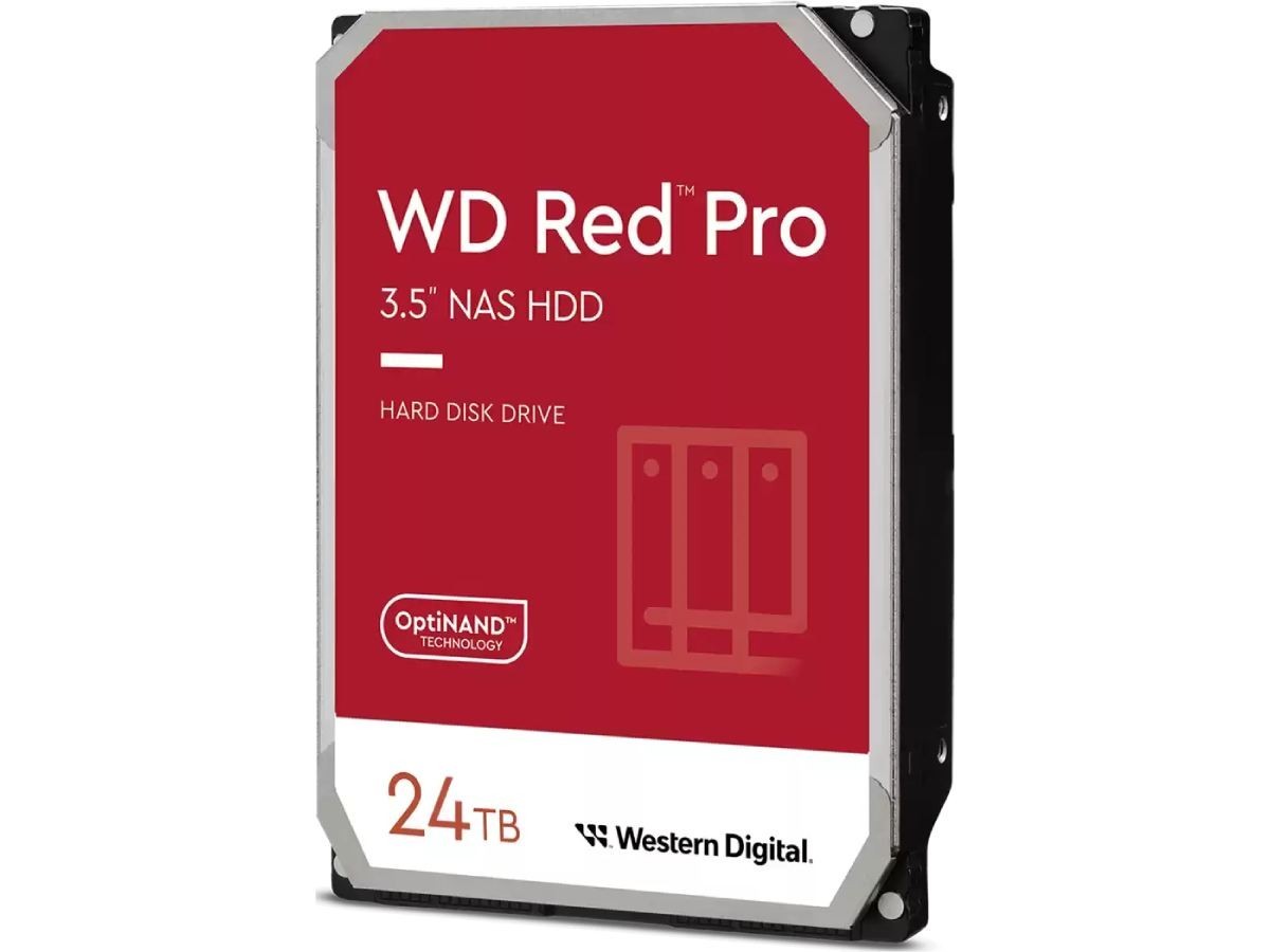 WD Red Pro 3.5" 24TB 7200RPM SATA 6Gb/s CMR NAS Hard Drive