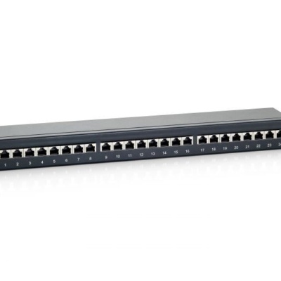 CP24WSBL Panduit 24-PORT CAT5E MINI-COM Modular Patch Panel 1RU