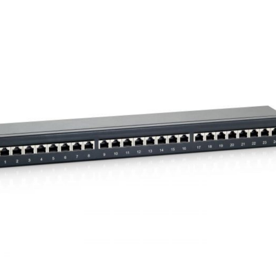 NK5EPPG24Y Panduit 24-PORT CAT5E Netkey Flat Punchdown Patch Panel 1RU