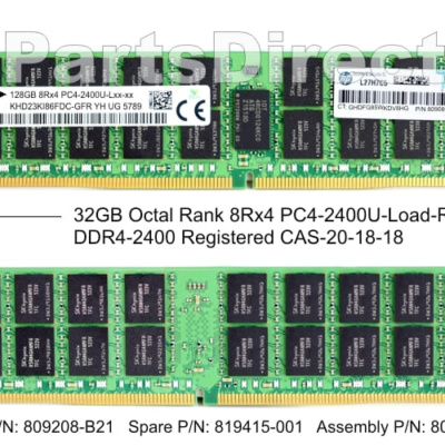 P00924-B21 HPE 32GB RDIMM DDR4-2933 PC4-23400R ECC Memory