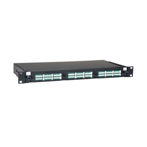 NKFP124LCDSAQ Panduit Netkey 12-PORT LC Duplex Fiber Patch Panel 1RU Aqua