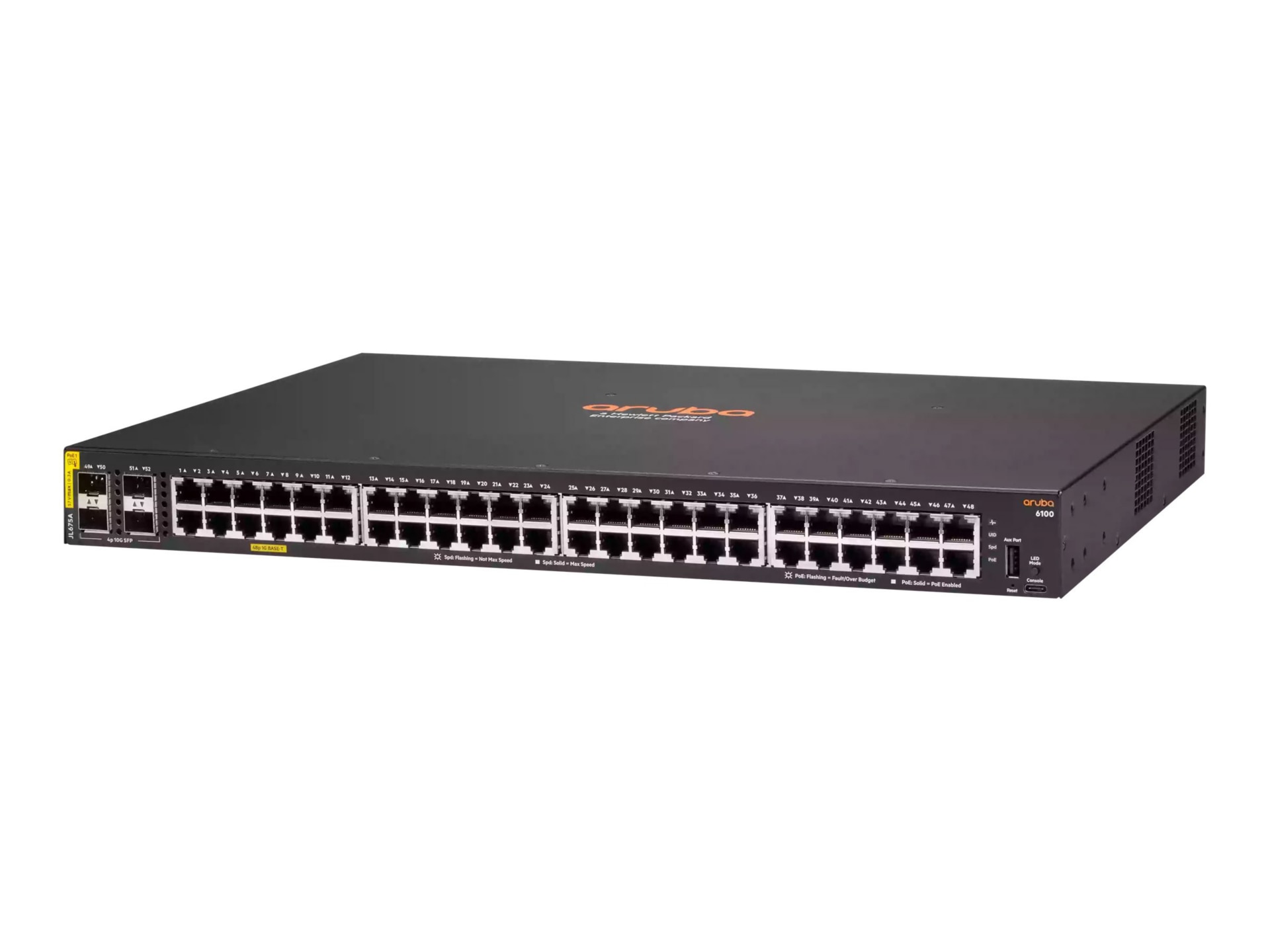 JL679A HPE Aruba Cx 6100 12G CLASS4 PoE 2G/2SFP+ 139W Switch