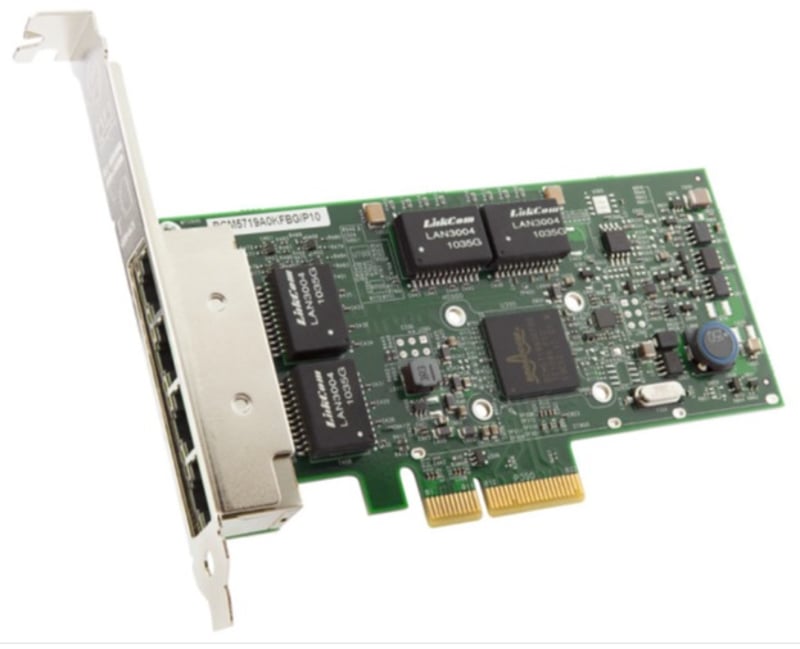 540-BBHB Dell Broadcom 5719 QUAD-PORT 1GBE BASE-T PCIe Adapter Low Profile