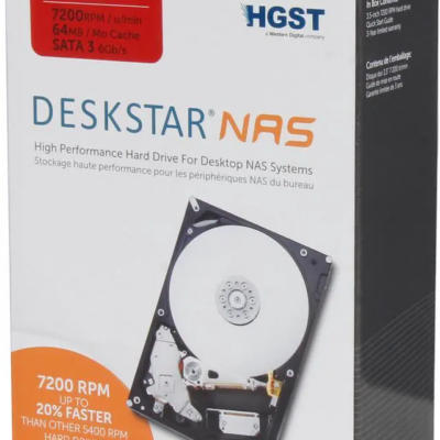 HDN726040ALE614 Hgst Deskstar NAS 4TB 7.2K SATA 6GB/S 128MB 3.5IN NAS HDD