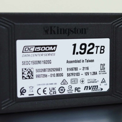 SEDC1000M/3840G Kingston DC1000M 3.84TB NVMe U.2 Enterprise SSD