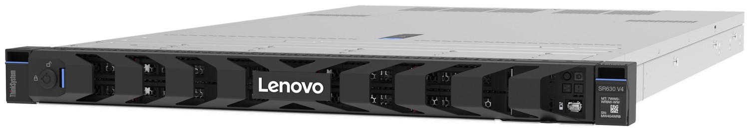 Lenovo ThinkSystem SR530 V1 4-Bay LFF 1U Rack Server Chassis
