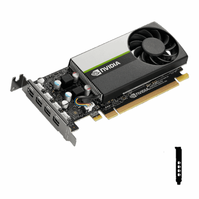 VCNT10004GB-PB Pny NVIDIA T1000 4GB GDDR6 PCIe 3.0 LOW-PROFILE Professional GPU