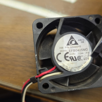 Delta 40mm 5V DC Axial Fan (Switch Spare, 3-Wire Tach)
