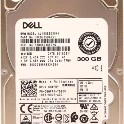 AL15SEB030NY Toshiba AL15SEB 300GB 10.5K SAS 12GB/S 512N Sie 2.5" Enterprise HDD